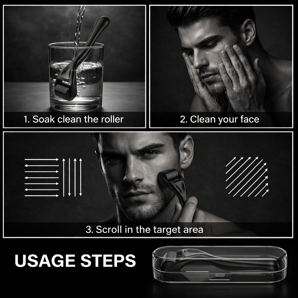 FACECORE Derma Roller — 0.25mm Titanium Precision