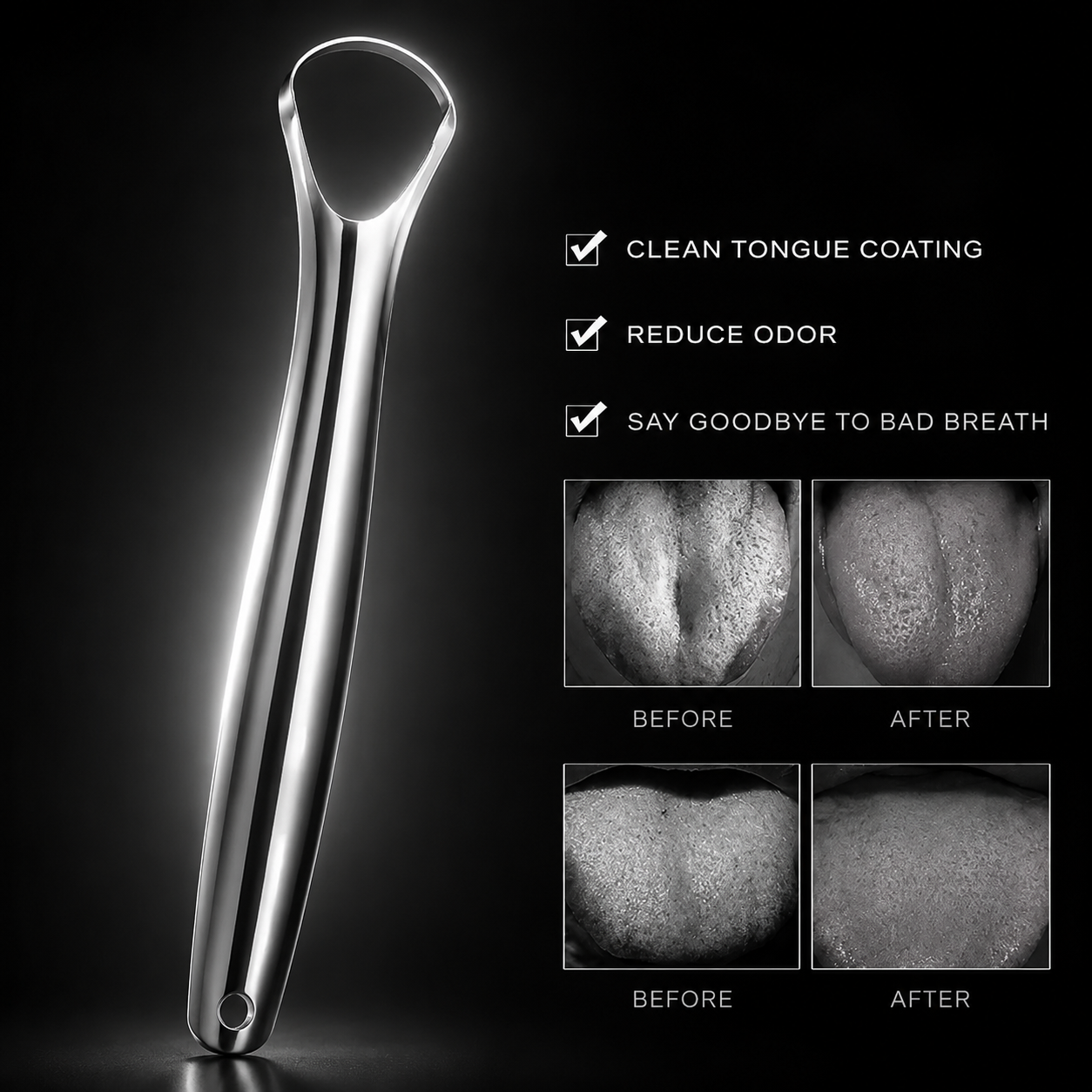 FACECORE Tongue Scraper — Fresh Breath, Daily
