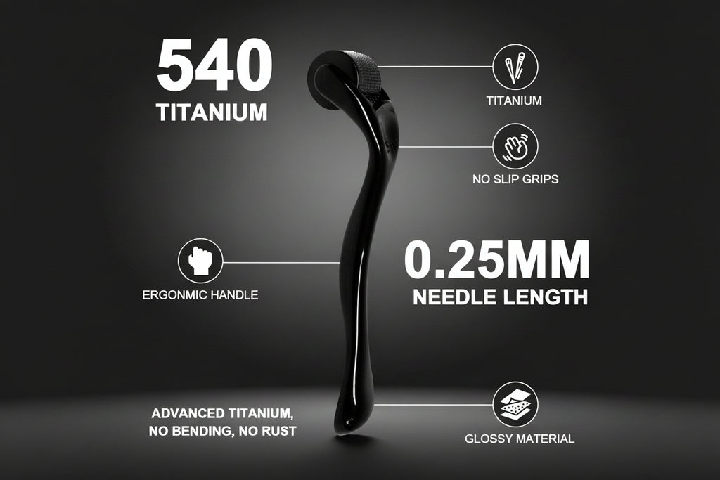 Derma Roller Microneedle Roller for Beard Face 0.25Mm Beard Roller Microneedl...