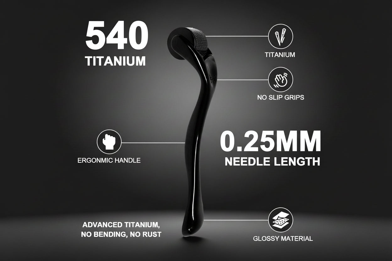 FACECORE Derma Roller — 0.25mm Titanium Precision